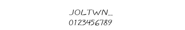 Fuente JOLTWN__.TTF