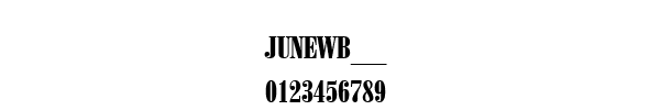 Fuente JUNEWB__.TTF