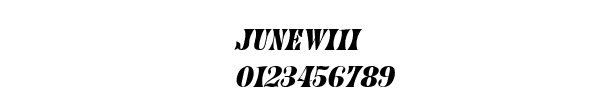 Fuente JUNEWI1I.TTF
