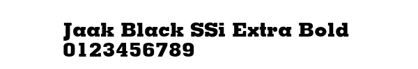 Fuente Jaak Black SSi Extra Bold.ttf
