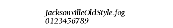 Fuente JacksonvilleOldStyle.fog.ttf