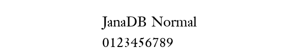 Fuente JanaDB Normal.ttf