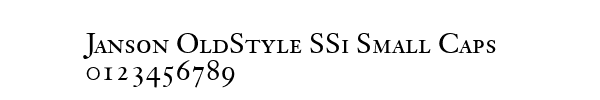 Fuente Janson OldStyle SSi Small Caps .ttf