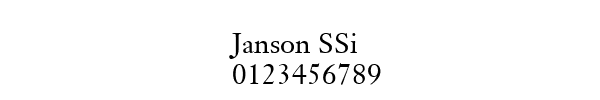 Fuente Janson SSi.ttf