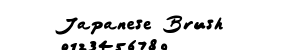 Fuente Japanese Brush.ttf