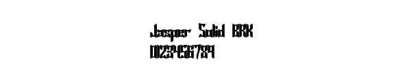 Fuente Jasper Solid BRK.ttf