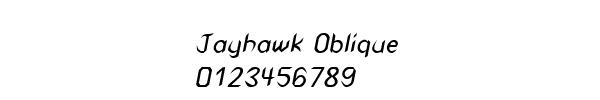 Fuente Jayhawk Oblique.ttf