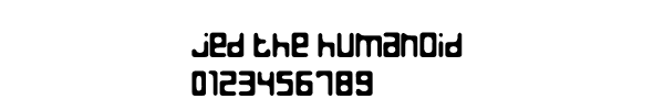 Fuente Jed the Humanoid.ttf