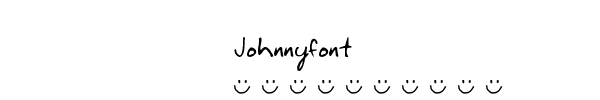 Fuente Johnnyfont.ttf