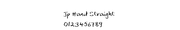Fuente Jp Hand Straight.ttf