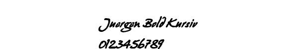 Fuente Juergen Bold Kursiv.ttf