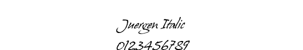 Fuente Juergen Italic.ttf