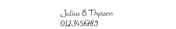 Fuente Julius B Thyssen.ttf