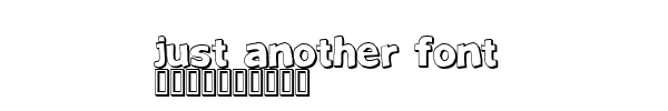 Fuente Just Another Font.ttf