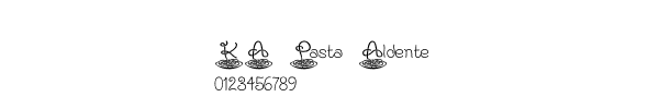 Fuente KA Pasta Aldente.ttf