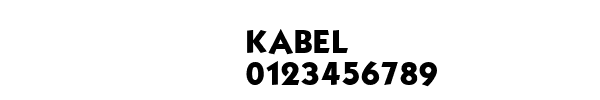 Fuente KABEL.TTF
