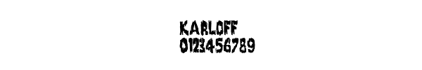 Fuente KARLOFF.TTF