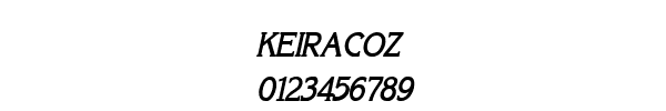 Fuente KEIRACOZ.TTF