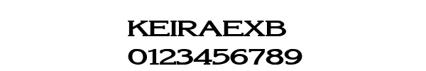 Fuente KEIRAEXB.TTF