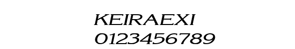 Fuente KEIRAEXI.TTF