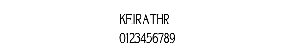 Fuente KEIRATHR.TTF