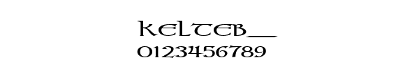 Fuente KELTEB__.TTF