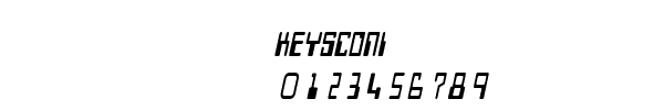Fuente KEYSCONI.TTF