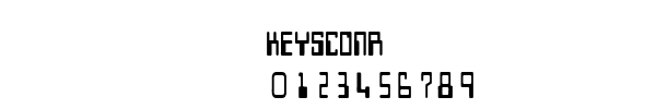 Fuente KEYSCONR.TTF