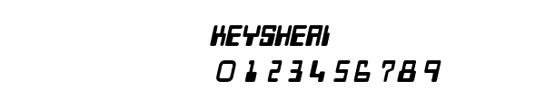 Fuente KEYSHEAI.TTF