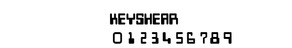 Fuente KEYSHEAR.TTF