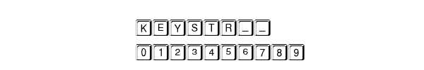 Fuente KEYSTR__.TTF