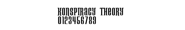Fuente KONSPIRACY THEORY.ttf