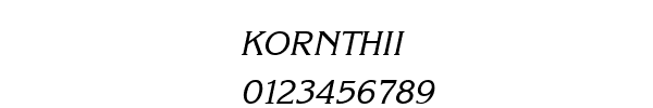 Fuente KORNTHII.TTF