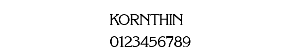 Fuente KORNTHIN.TTF