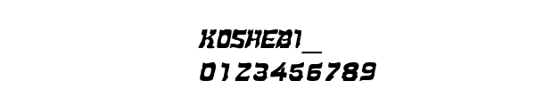 Fuente KOSHEBI_.TTF