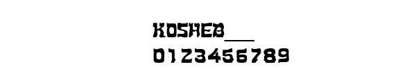 Fuente KOSHEB__.TTF