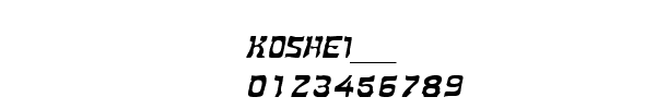Fuente KOSHEI__.TTF
