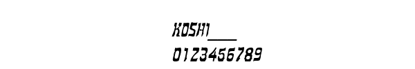 Fuente KOSHI___.TTF