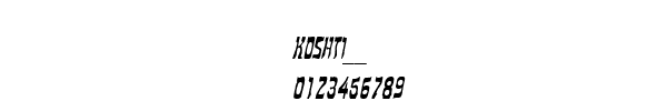 Fuente KOSHTI__.TTF