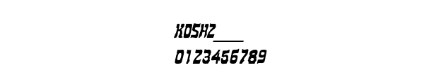 Fuente KOSHZ___.TTF