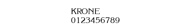 Fuente KRONE.TTF