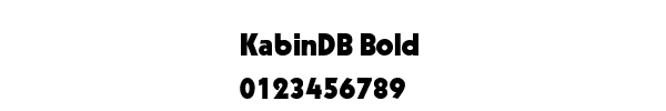 Fuente KabinDB Bold.ttf