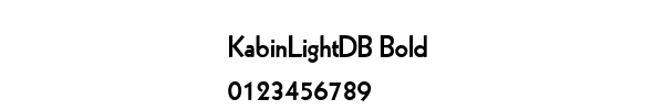Fuente KabinLightDB Bold.ttf