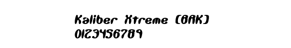 Fuente Kaliber Xtreme (BRK).ttf