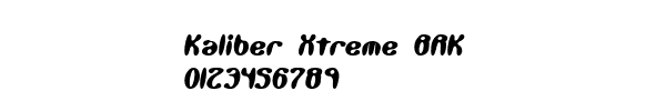 Fuente Kaliber Xtreme BRK.ttf