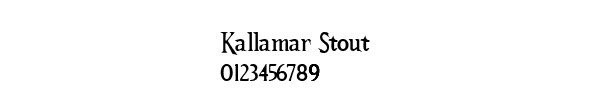 Fuente Kallamar Stout.ttf