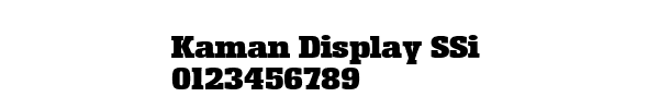 Fuente Kaman Display SSi.ttf