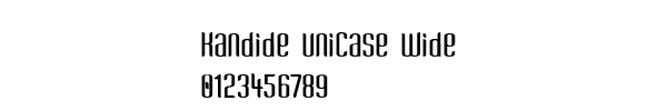 Fuente Kandide Unicase Wide.ttf