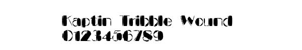 Fuente Kaptin Tribble Wound.ttf