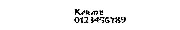Fuente Karate.ttf